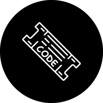 cupón código elegante plano característica vector