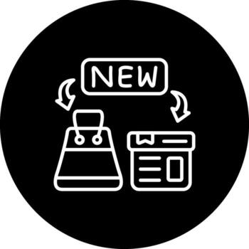 New Arrival Functional User Interface Symbol vector