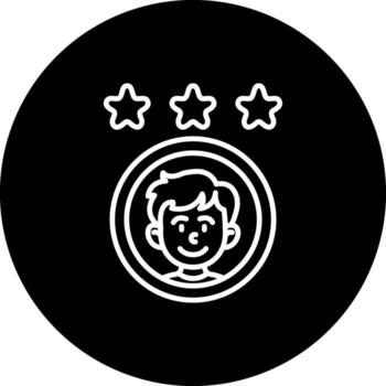 User Rating System Bold Abstract Shape vector