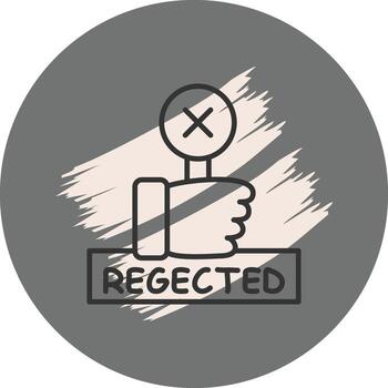Rejected Custom Digital Art Layout vector
