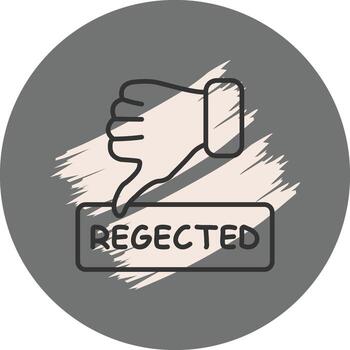 Rejected Elegant User Interface Symbol vector