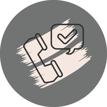 Call Accepted Custom Digital Art Layout vector