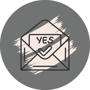 Approved Mail Functional Product Graphic Layout vector