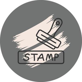 Stamp Advanced Web Interface Symbol vector