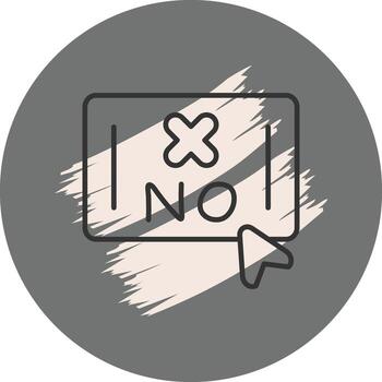 No decisión dinámica usuario interfaz diseño vector