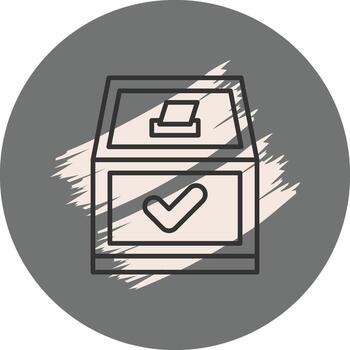 Yes Vote Unique Web Design Asset vector