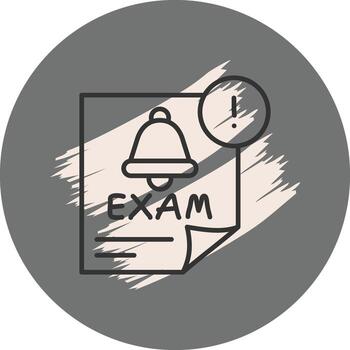 Exam Custom Flat Graphic Layout vector