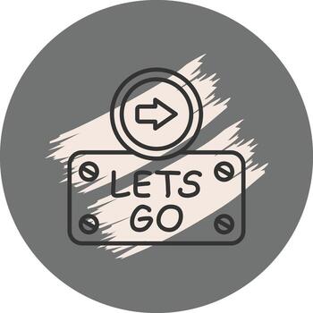Lets Go Minimal Web Layout vector