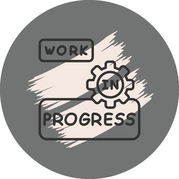 Work In Progress High Quality Shape vector