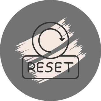 Reset Custom Flat Graphic Layout vector