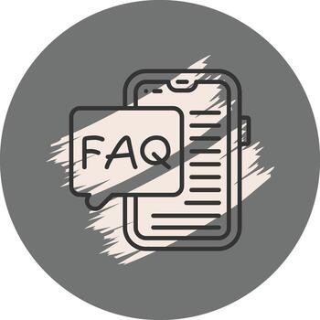 teléfono inteligente Preguntas más frecuentes único marca gráfico diseño vector