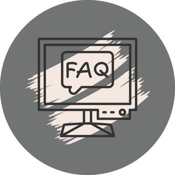 Faq Distinctive Creative Element vector