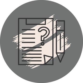 pregunta papel distinto visual gráfico símbolo vector