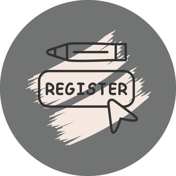 Register Geometric Web Design Form vector