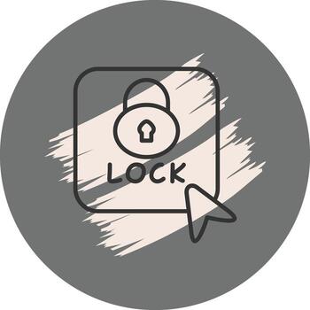 Lock Distinctive Creative Element vector