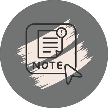 Nota claro digital Arte objeto vector