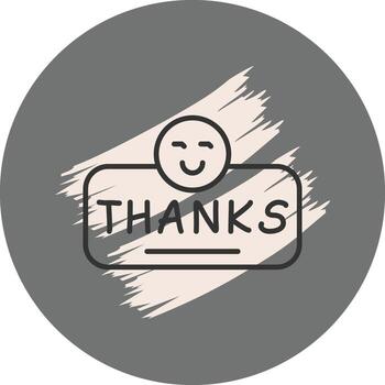Thanks Dynamic Web Graphic Shape vector