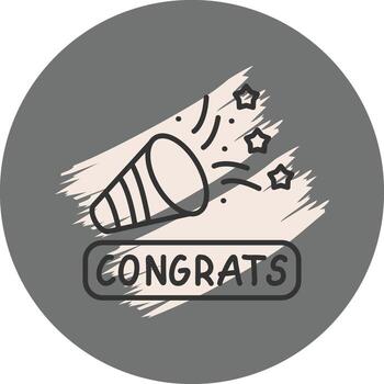 Congrats Geometric Web Design Form vector