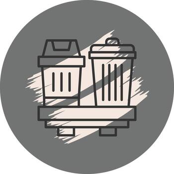 Trash Can Innovative Creative Design Layout vector