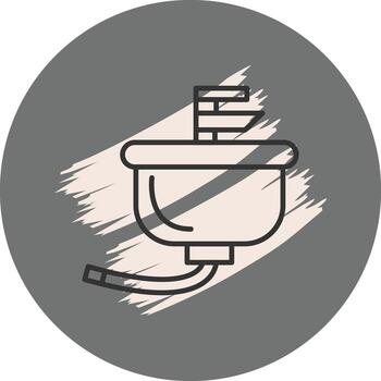 Washbasin Elegant User Interface Symbol vector