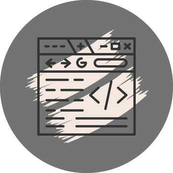 Website Coding Sleek Modern Design Element vector