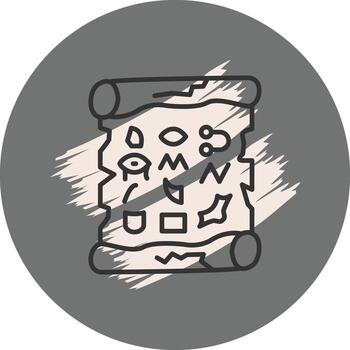 History Papyrus Scroll Unique Branding Graphic Layout vector