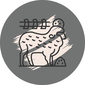 Sheep Dynamic Web Graphic Shape vector