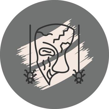 Phantom Mask Minimal Web Layout vector