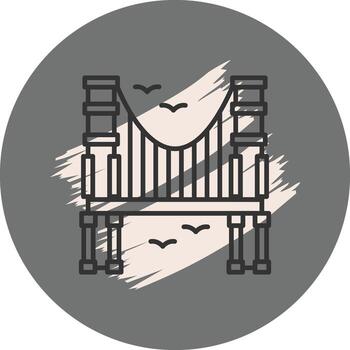 Golden Gate Distinct User Experience Symbol vector
