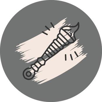 antiguo fuego antorcha adaptado usuario experiencia formar vector