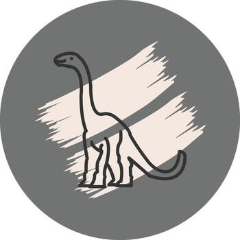 Diplodocus Dynamic Branding Design Object vector