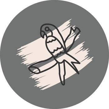 Swift Parrot Dynamic Digital Graphic Feature vector