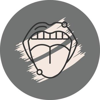 Mouth Dynamic Branding Design Object vector