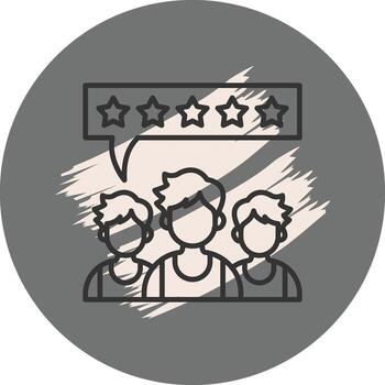 Grouping Rating Distinct User Experience Symbol vector