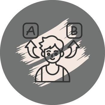 Decision Making Modern Flat Design Object vector