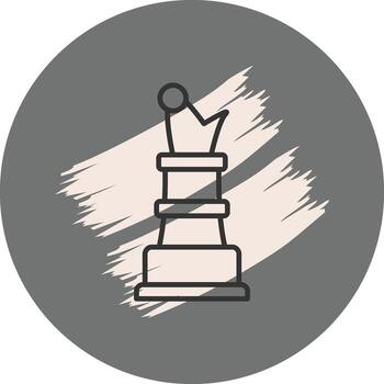 ajedrez obispo dinámica marca diseño objeto vector