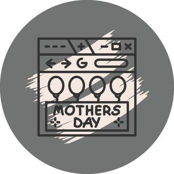 Happy Mothers Day Web Adaptive User Experience Form vector