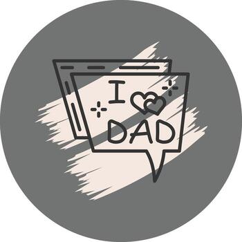 Chat Love Balanced User Interface Feature vector