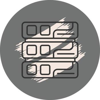 Database Modern Digital Graphic Symbol vector