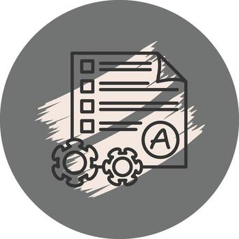 Attribute Minimal Flat Design Asset vector