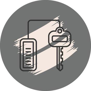 Composite Key Distinct Modern Graphic Asset vector