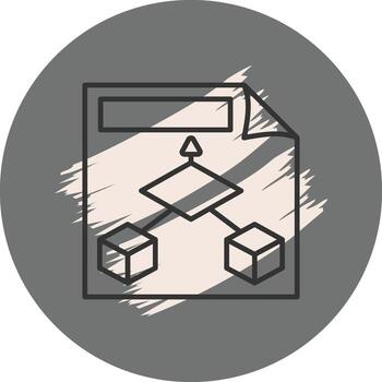 Data Model Document Stylish Creative Graphic Object vector