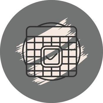 Grid Check Minimal Creative Graphic Shape vector