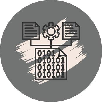 Files Transformation Refined Flat Design Element vector