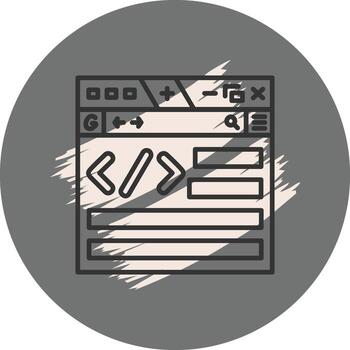 Coding Metadata Minimal Branding Graphic Layout vector