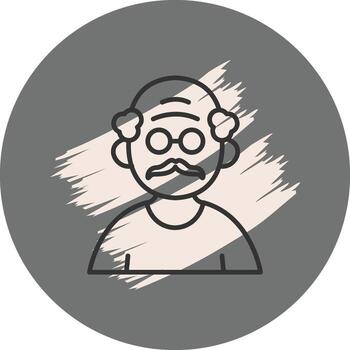 Old Man Clean Web Design Element vector