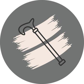 Walking Stick Unique Web Design Asset vector