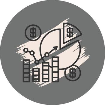 tarta gráfico refinado plano diseño diseño vector