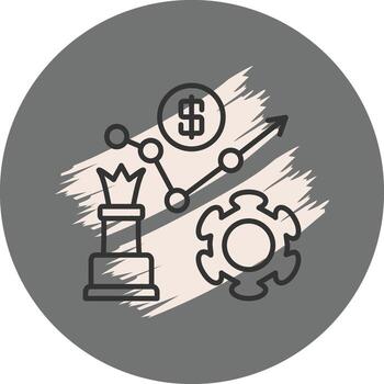 Strategy Simple Flat Graphic Element vector