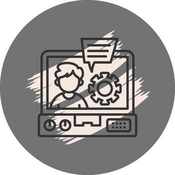 IT Consulting Elegant User Interface Symbol vector